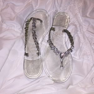 🆕New Liliana clear embellished jelly sandals